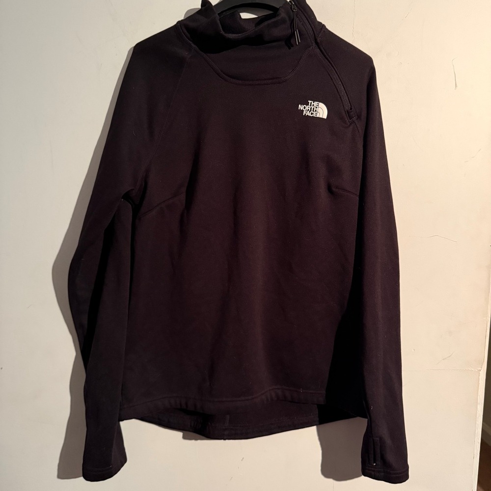 The North‎ Face Canyonlands Womens Medium 1/4 Zip Fleece Pullover Black